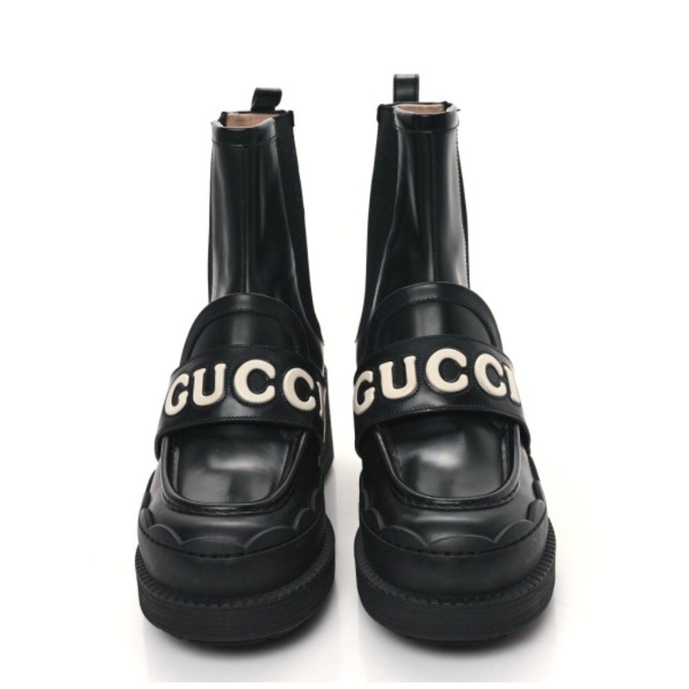 Gucci Ornella Logo Ankle Boots - Picture 8 of 8